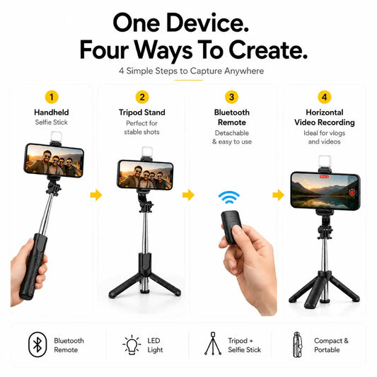 Creator Pro 3-in-1 Selfie Stick