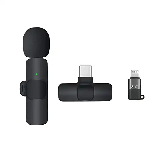 Wireless Mic K8 Microphone (Vlogging Mic)