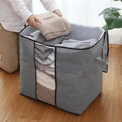 Grey Storage Organizer Bag for Clothes