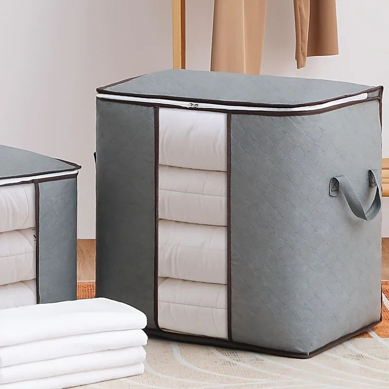 Grey Storage Organizer Bag for Clothes