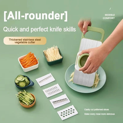 5-in-1 Stainless Steel Multifunctional Vegetable Slicer Cutter