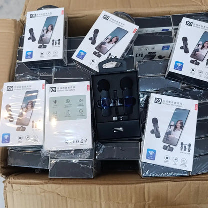 K9 Wireless Lavalier Microphone | ANC | 20m Range, 6H Battery | For iPhone+ Android