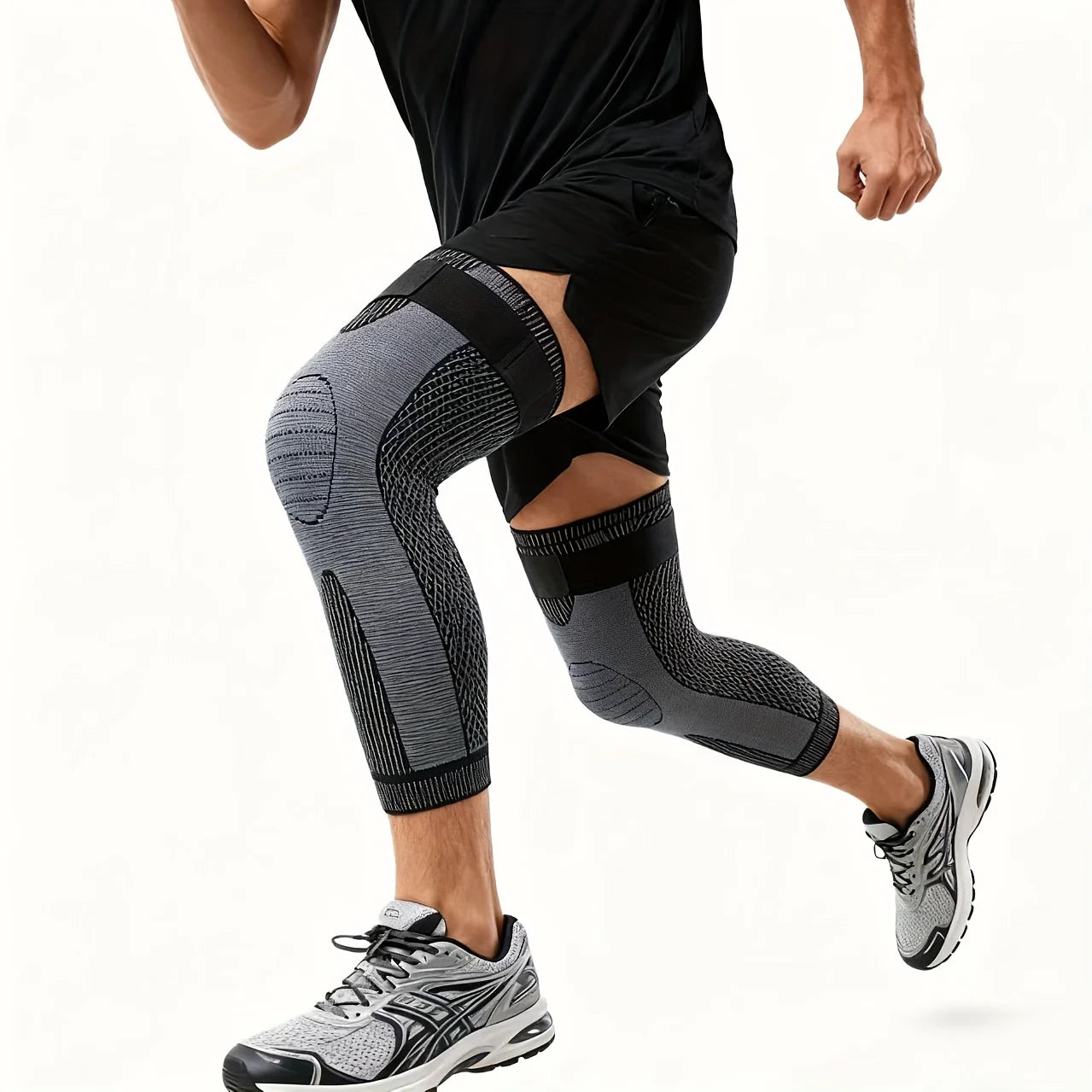 2pcs Adjustable Long Compression Knee Pads