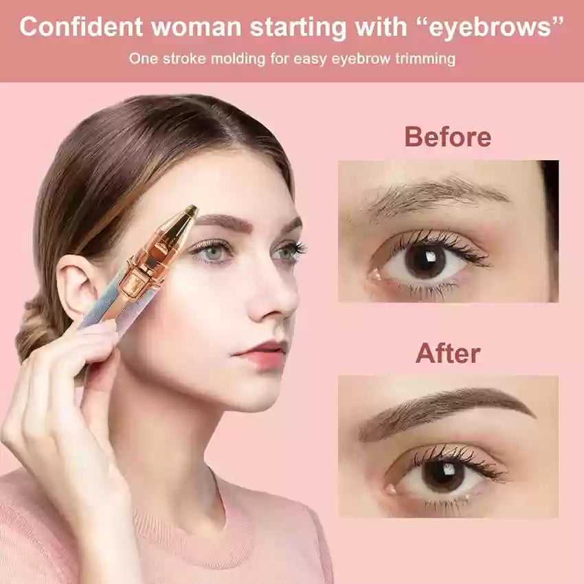 Flawless 2in1 Eyebrow & Facial Hair Remover